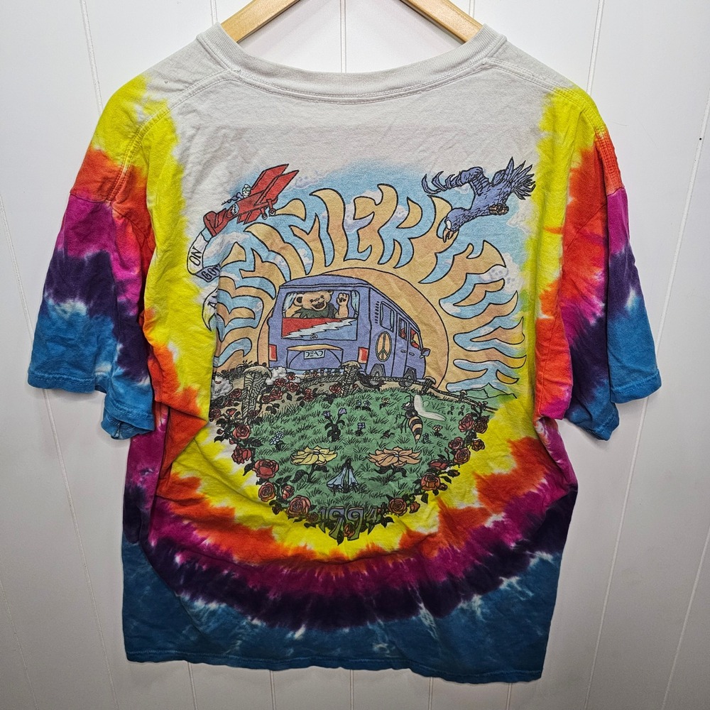 VINTAGE GRATEFUL DEAD SUMMER TOUR TIE DYE T SHIRT MEN XL - Picture 6 of 7